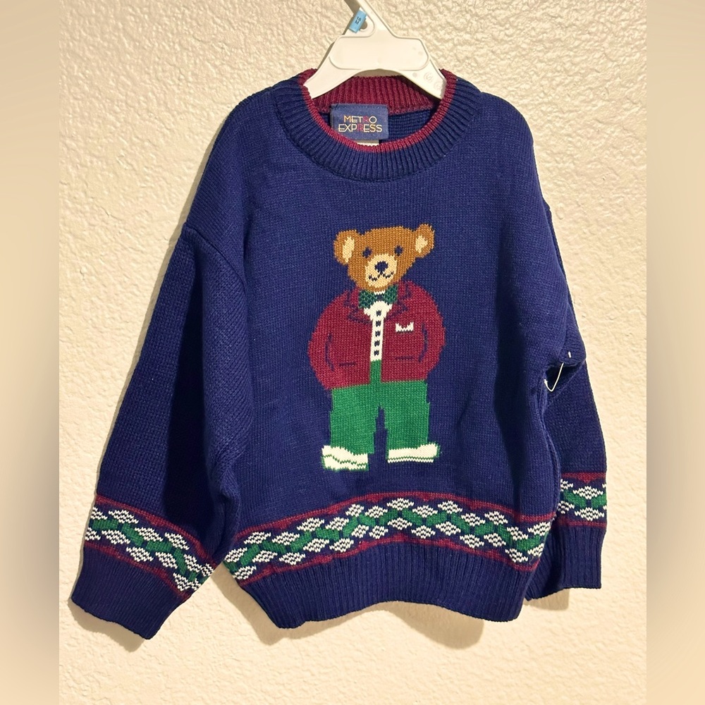 Vintage Metro Express Size M Boys Cardigan - Never Worn